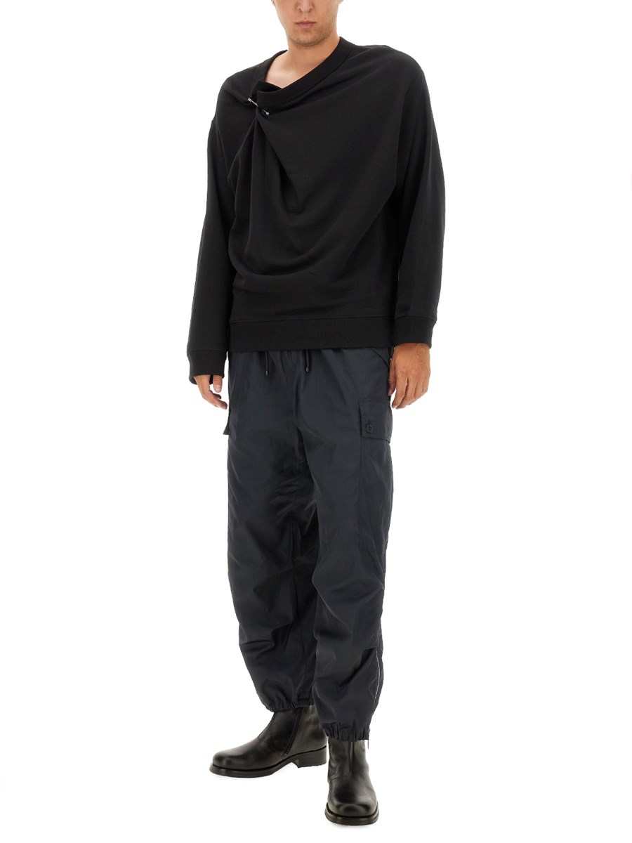 DRIES VAN NOTEN PANTALONE PENTRIG IN NYLON