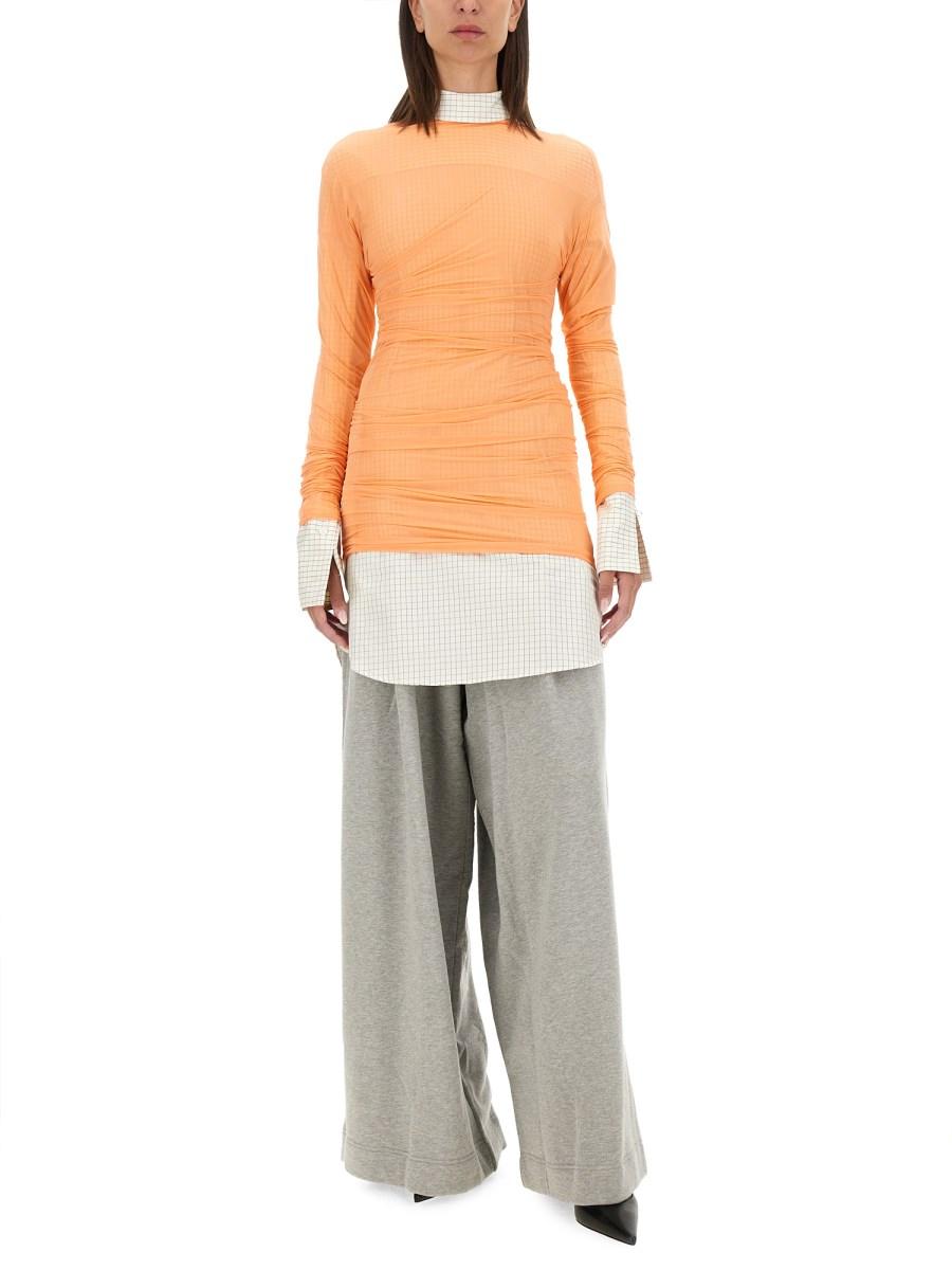 DRIES VAN NOTEN TOP IN TULLE