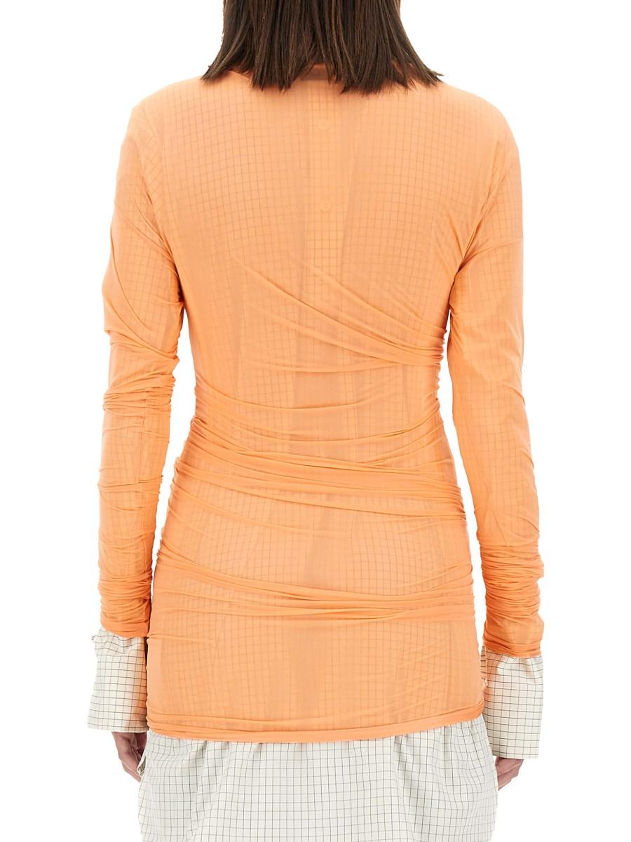 DRIES VAN NOTEN TOP IN TULLE