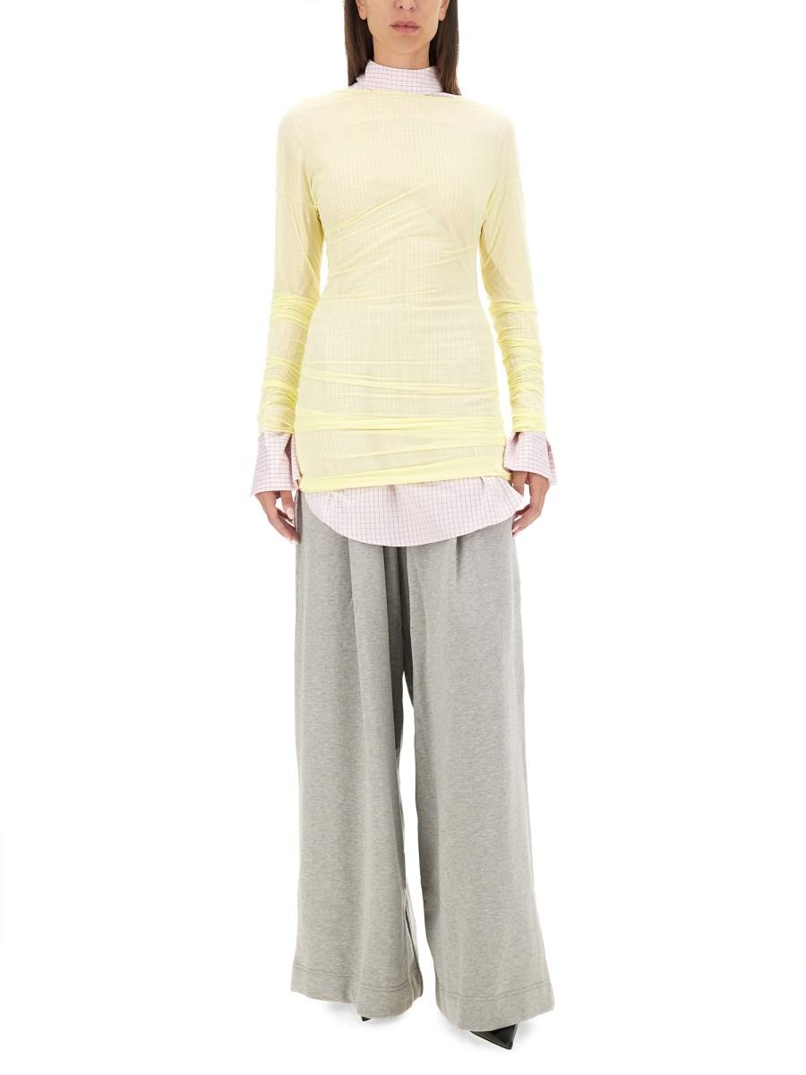 DRIES VAN NOTEN TOP IN TULLE