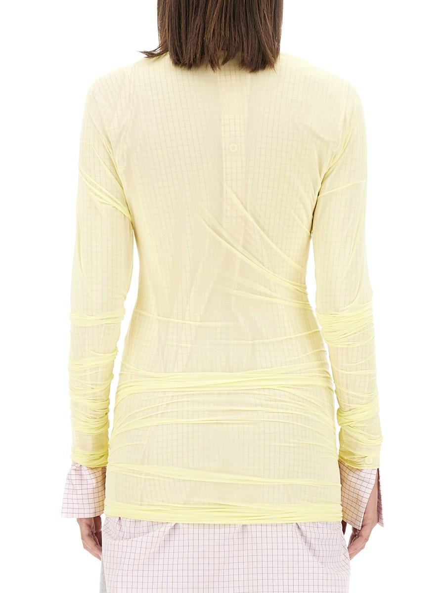 DRIES VAN NOTEN TOP IN TULLE