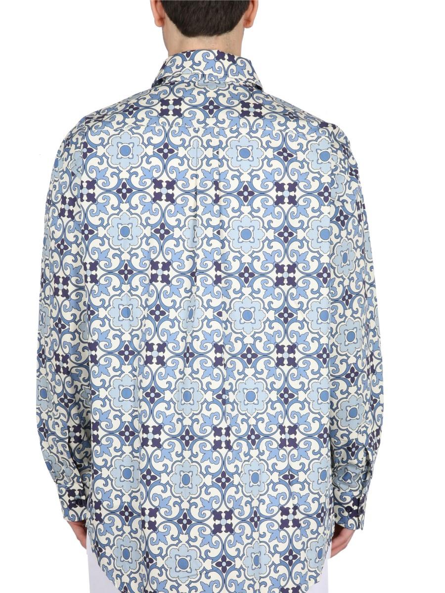 DRÔLE DE MONSIEUR CAMICIA FAIENCE IN COTONE
