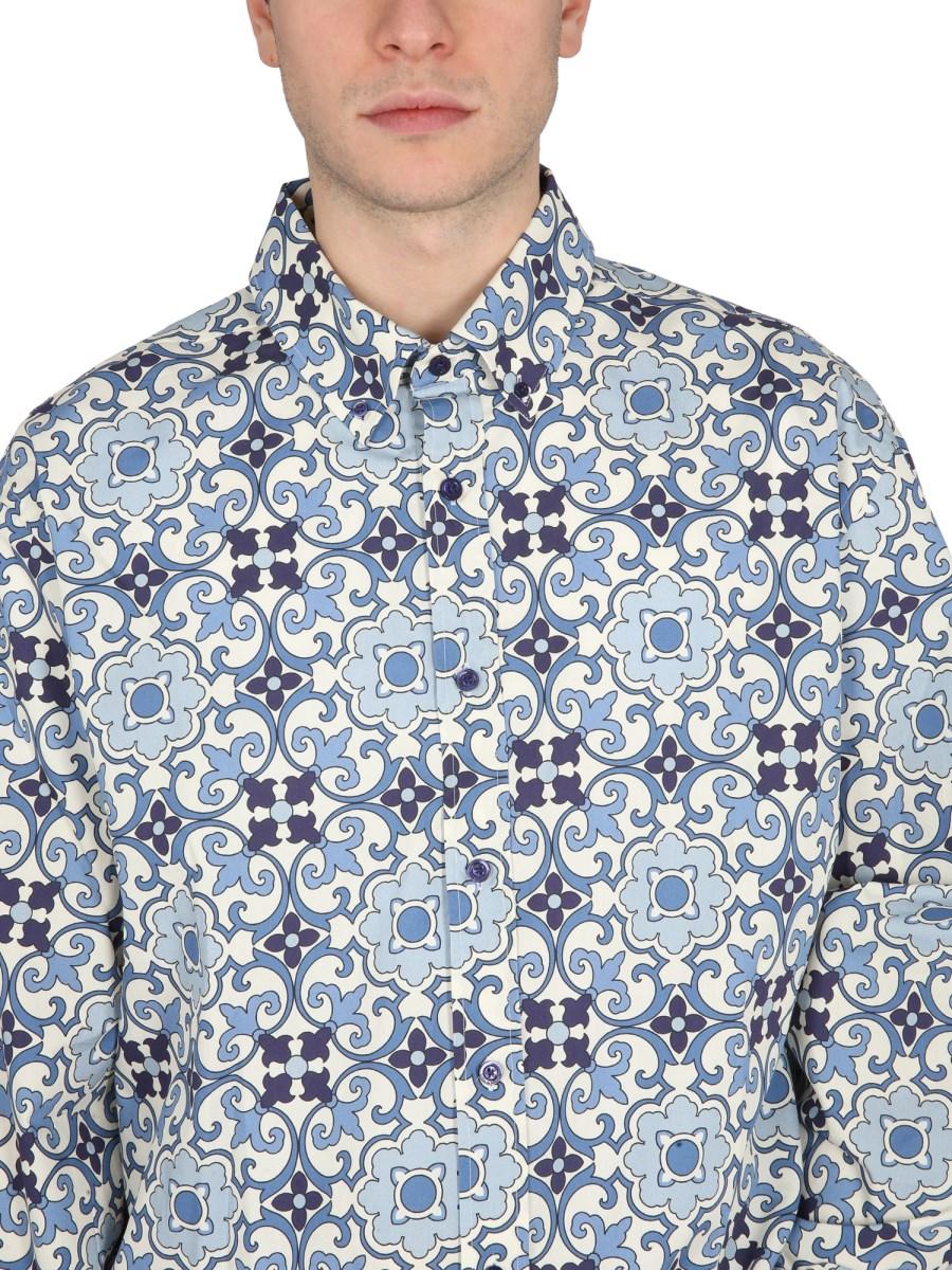 DRÔLE DE MONSIEUR CAMICIA FAIENCE IN COTONE