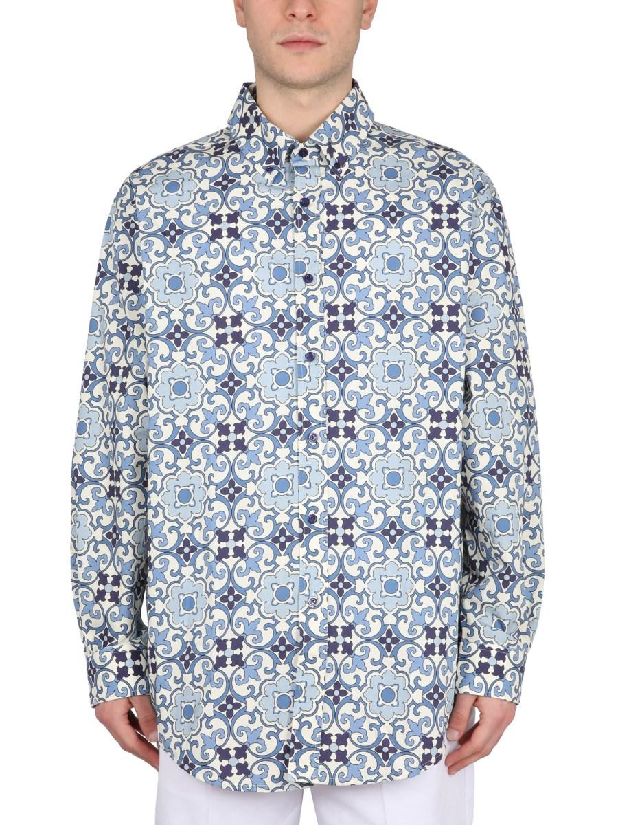 DRÔLE DE MONSIEUR CAMICIA FAIENCE IN COTONE