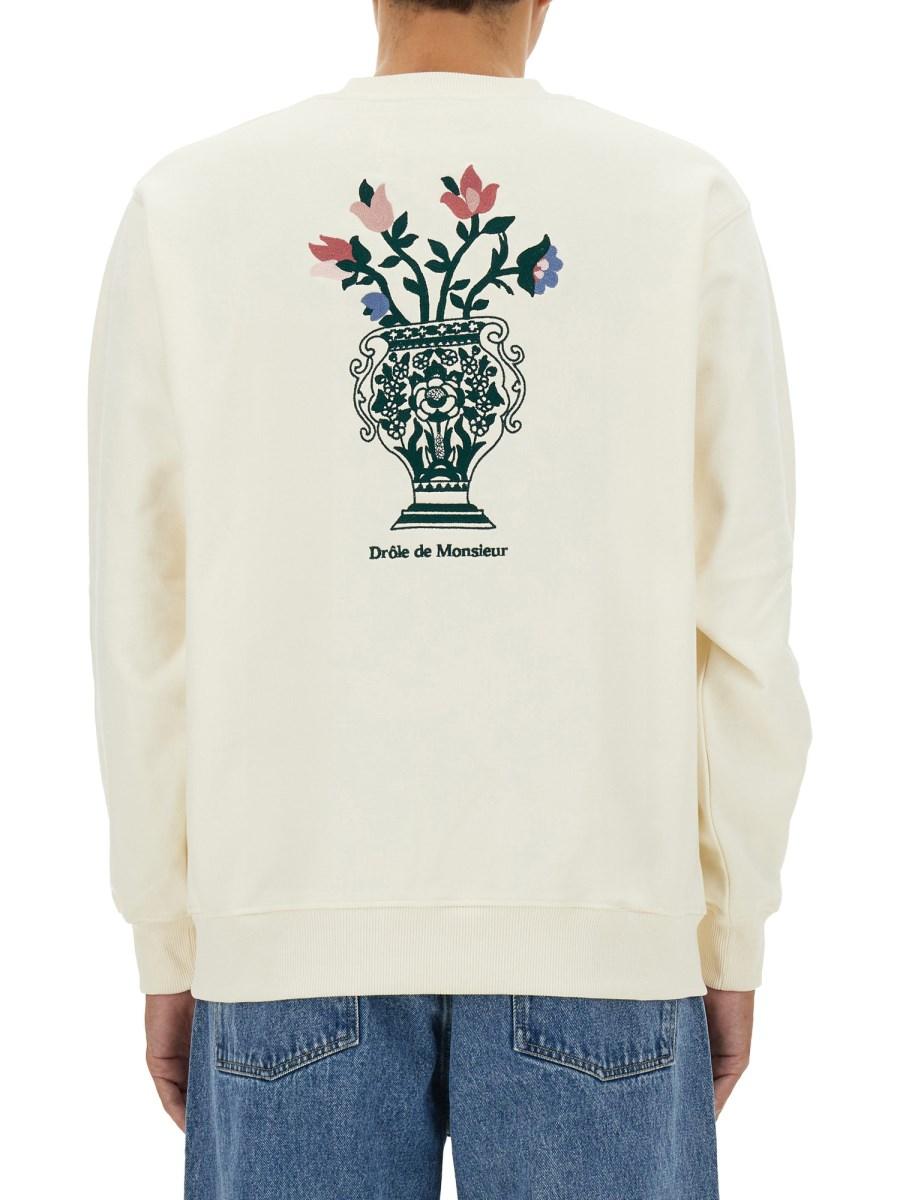 DRÔLE DE MONSIEUR FELPA IN COTONE CON LOGO