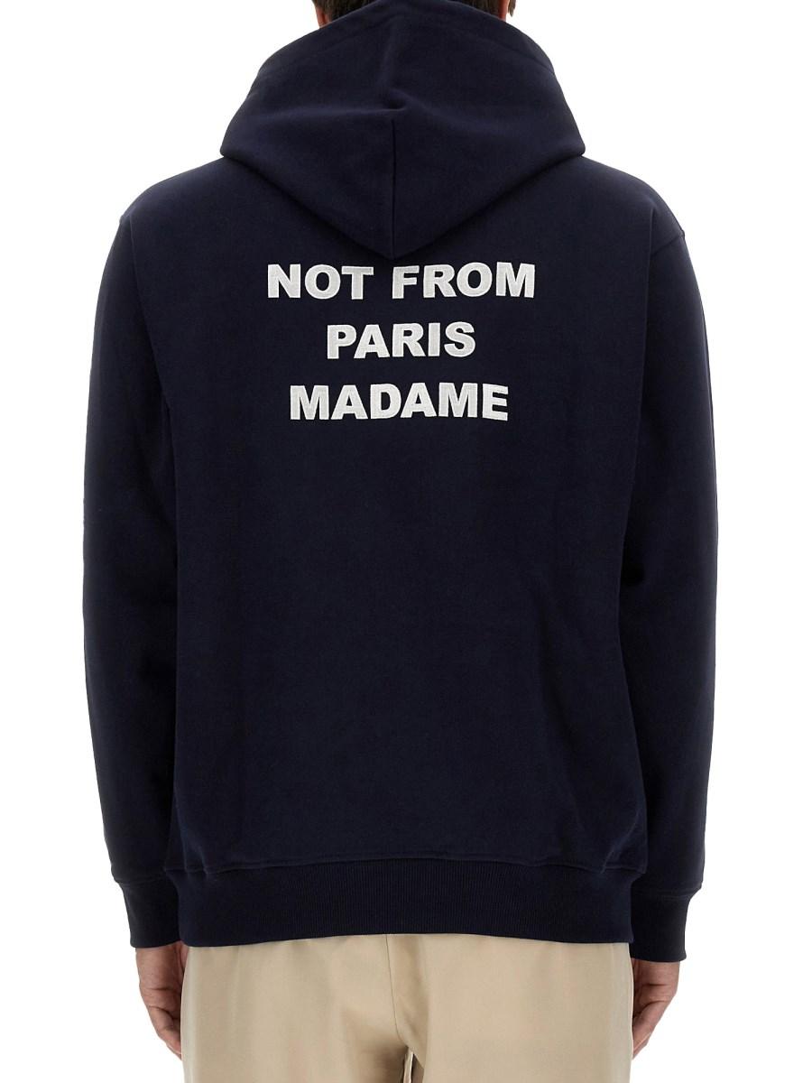 DRÔLE DE MONSIEUR FELPA SLOGAN IN COTONE