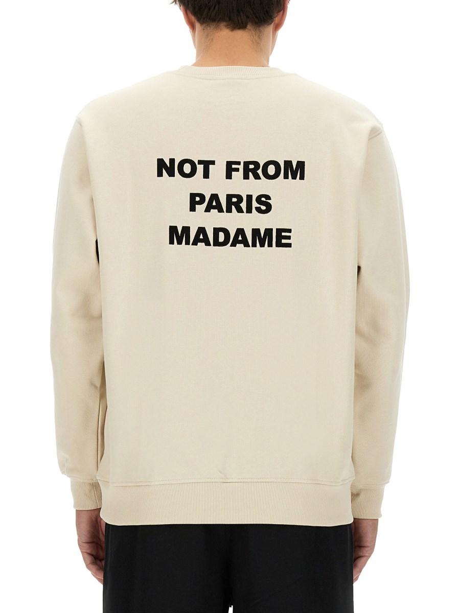 DRÔLE DE MONSIEUR FELPA SLOGAN IN COTONE