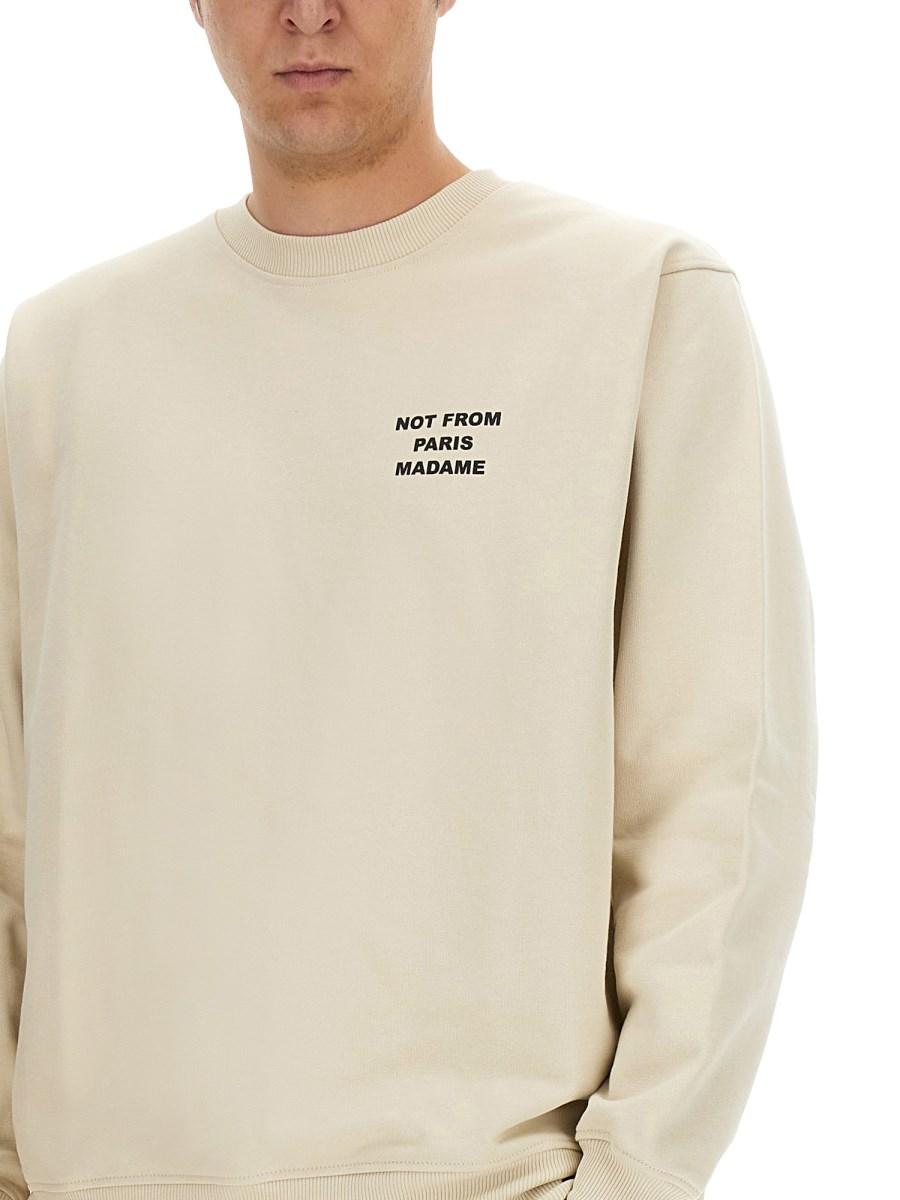 DRÔLE DE MONSIEUR FELPA SLOGAN IN COTONE