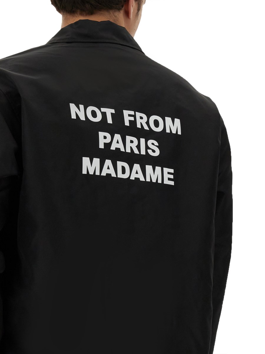 DRÔLE DE MONSIEUR GIACCA SLOGAN CON ZIP