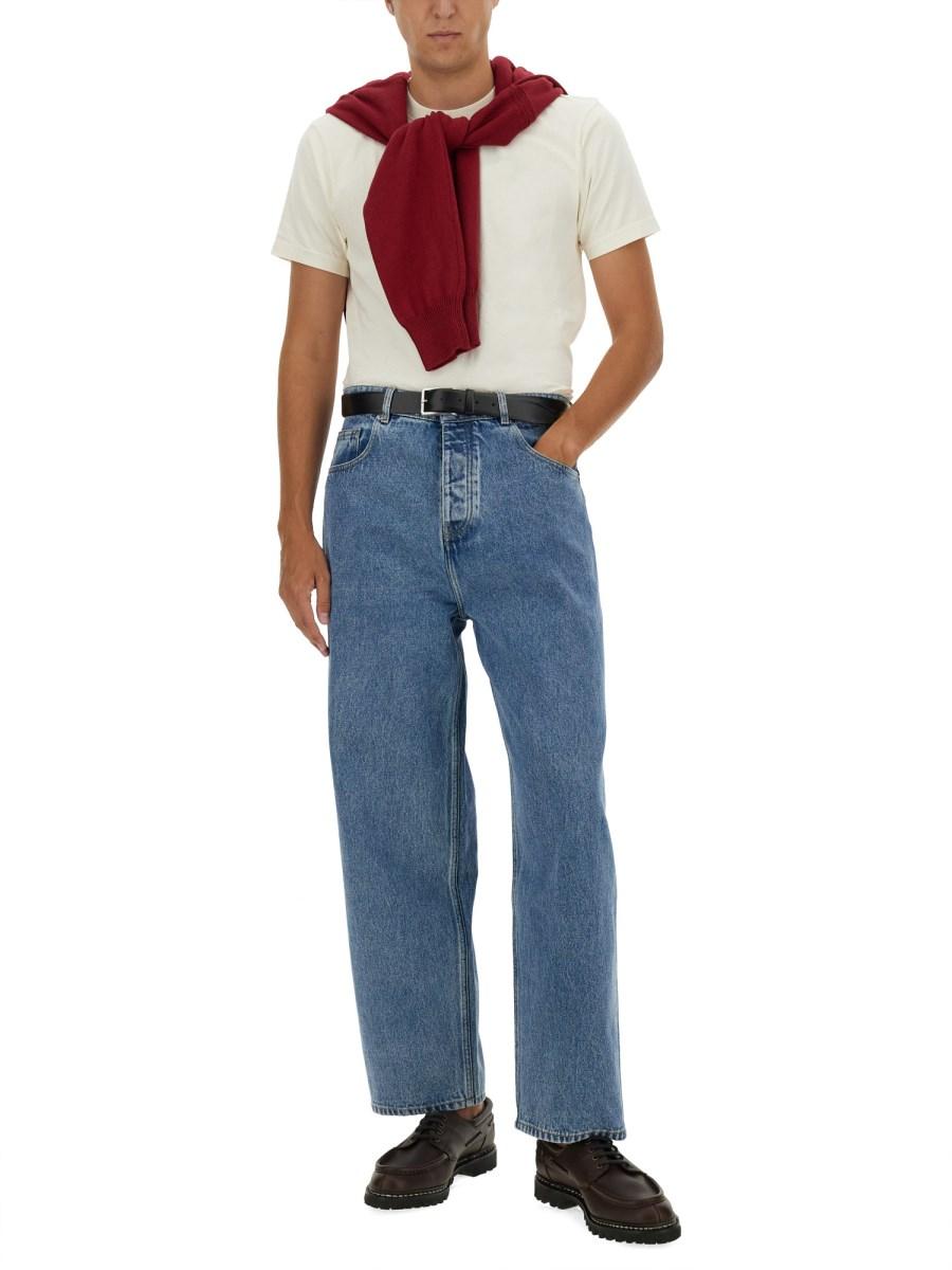 DRÔLE DE MONSIEUR JEANS BAGGY IN DENIM DI COTONE