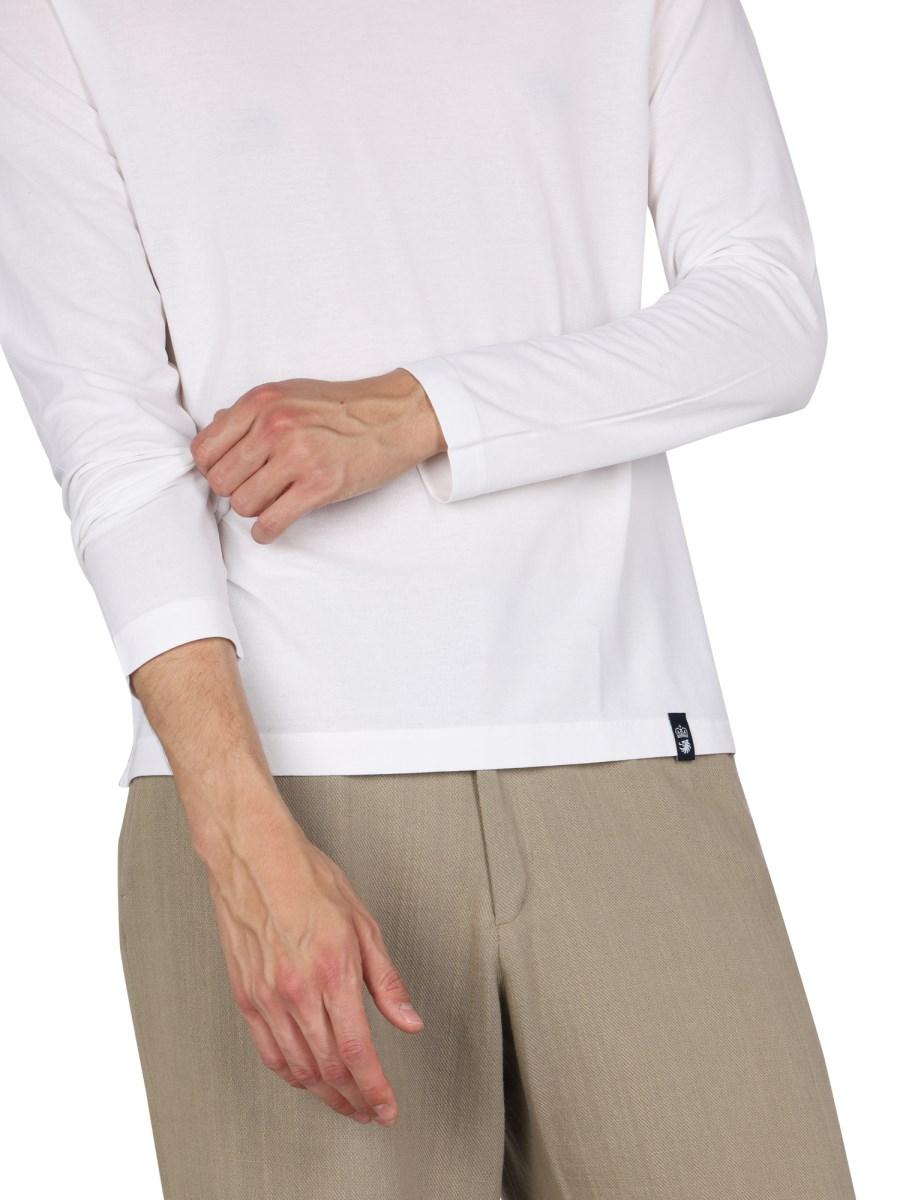 DRUMOHR T-SHIRT IN COTONE A MANICHE LUNGHE