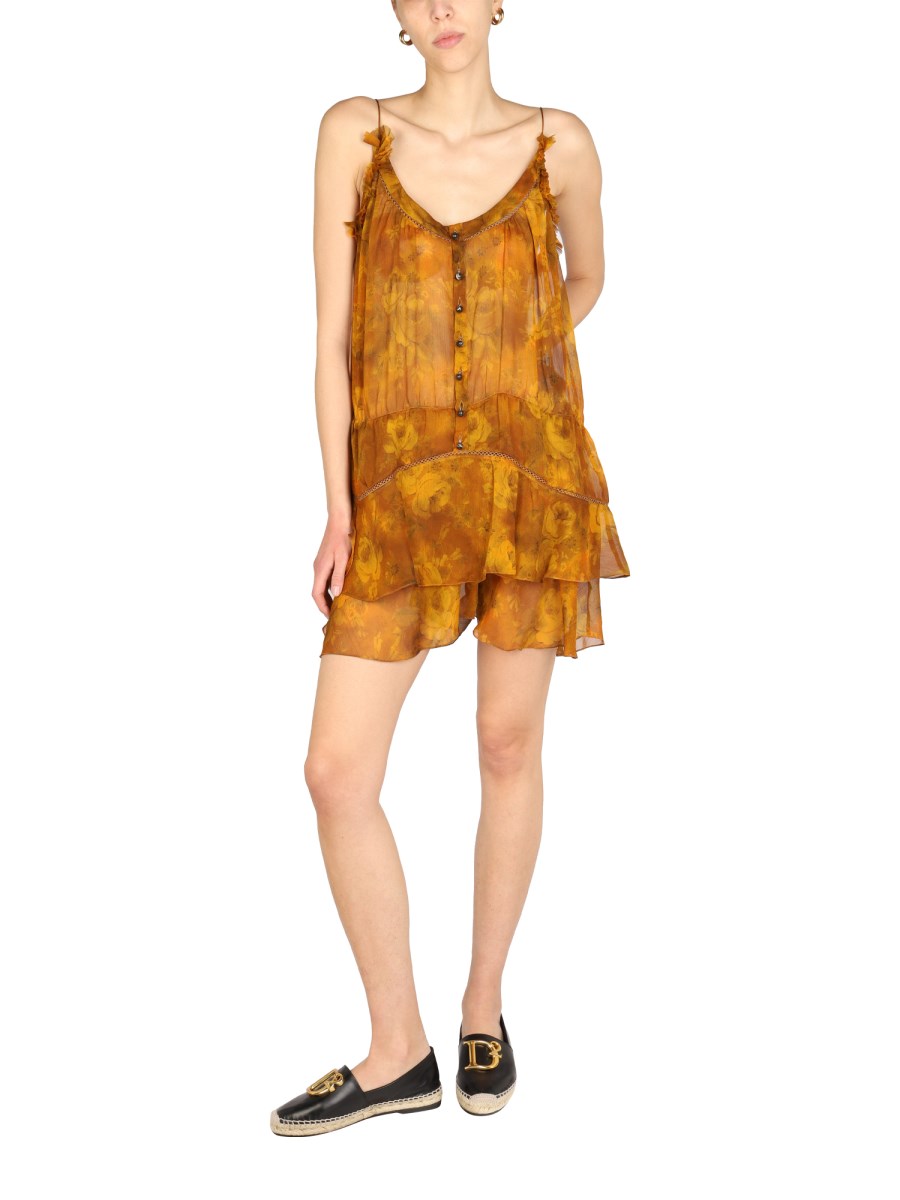 DSQUARED ABITO "AJOUR" CON MOTIVO FLOREALE