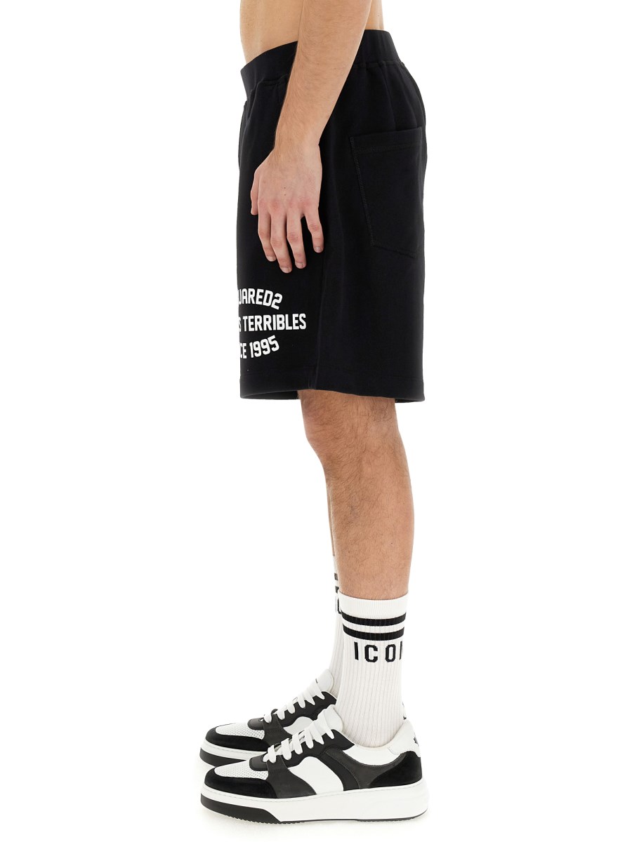 DSQUARED BERMUDA CON LOGO