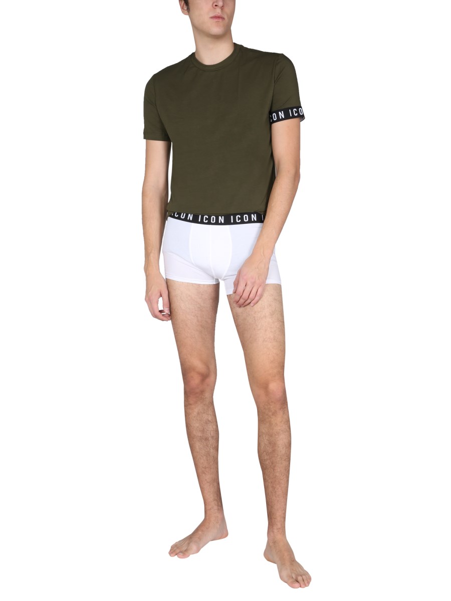 DSQUARED BOXER "ICON" IN COTONE