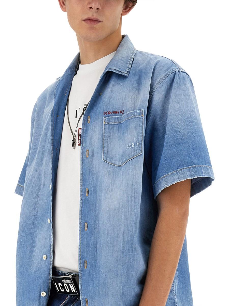 DSQUARED CAMICIA IN DENIM