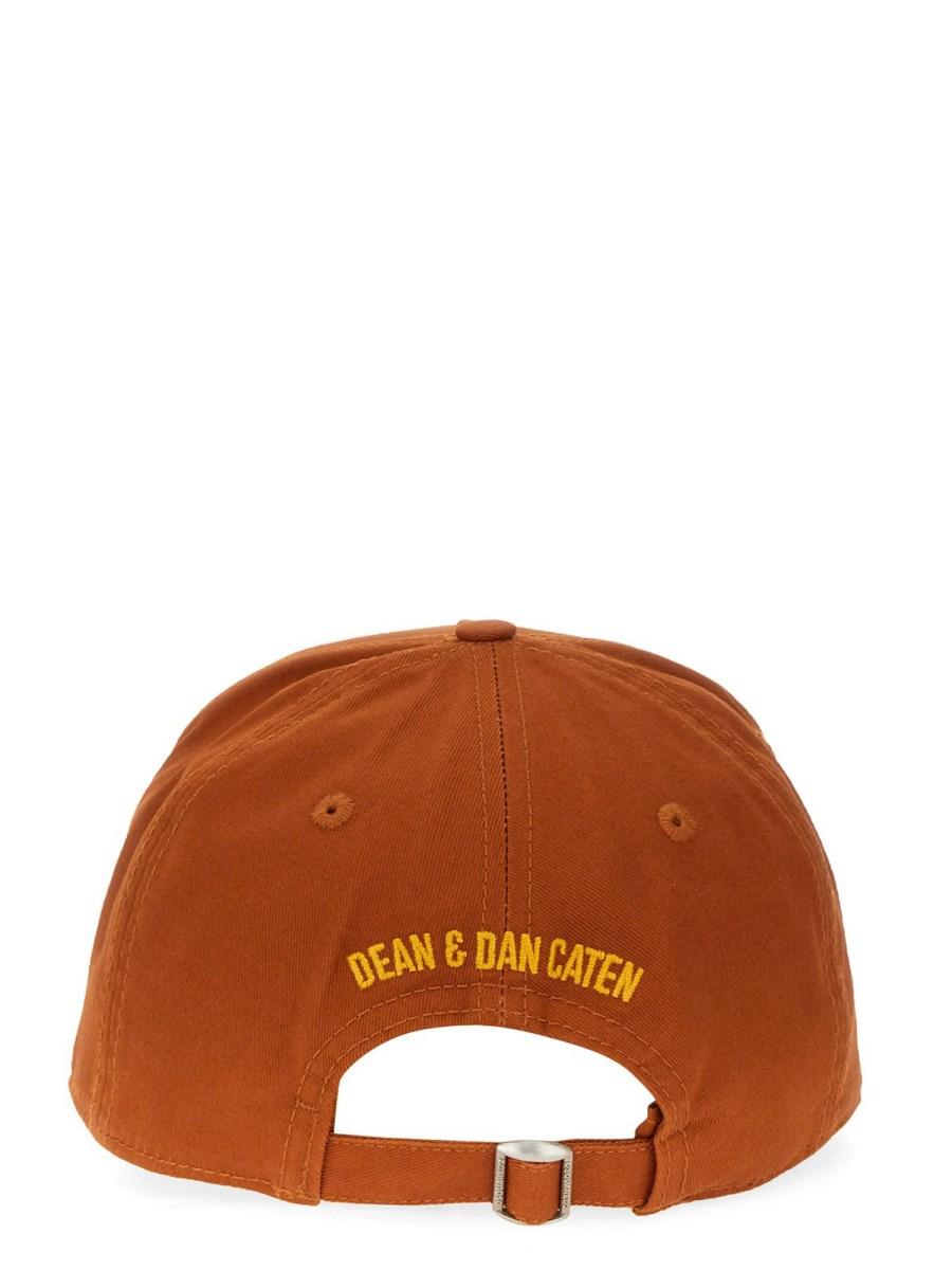 DSQUARED CAPPELLO DA BASEBALL IN COTONE CON LOGO