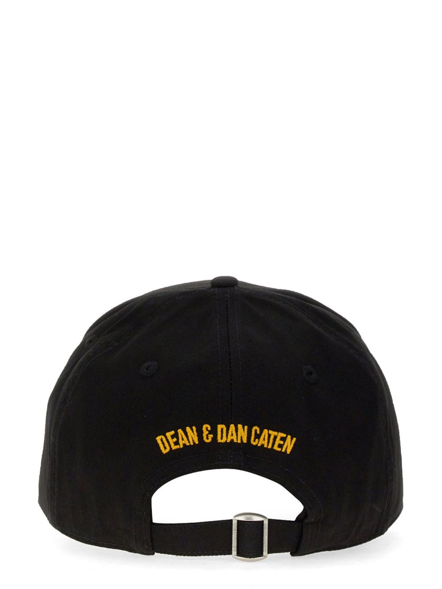 DSQUARED CAPPELLO DA BASEBALL IN COTONE CON LOGO