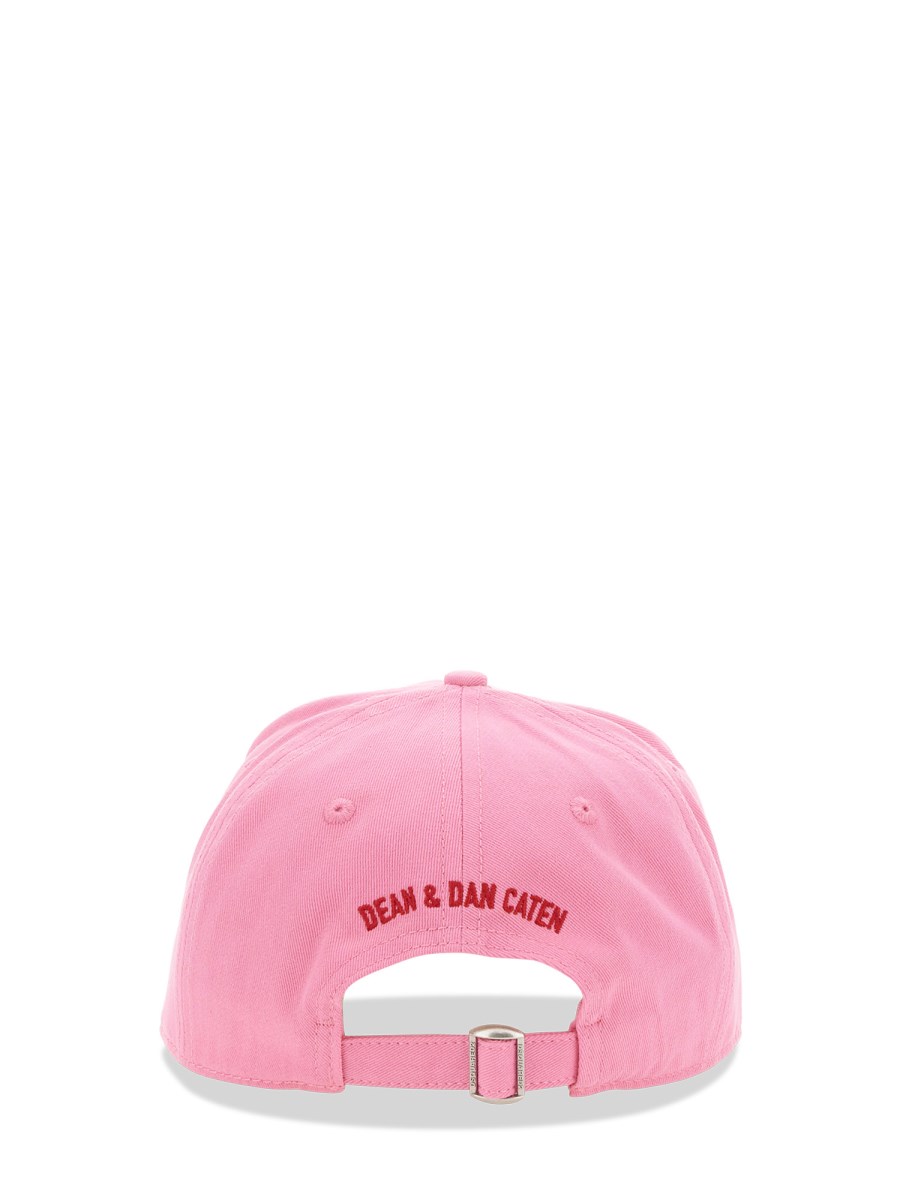 DSQUARED CAPPELLO DA BASEBALL IN COTONE CON LOGO