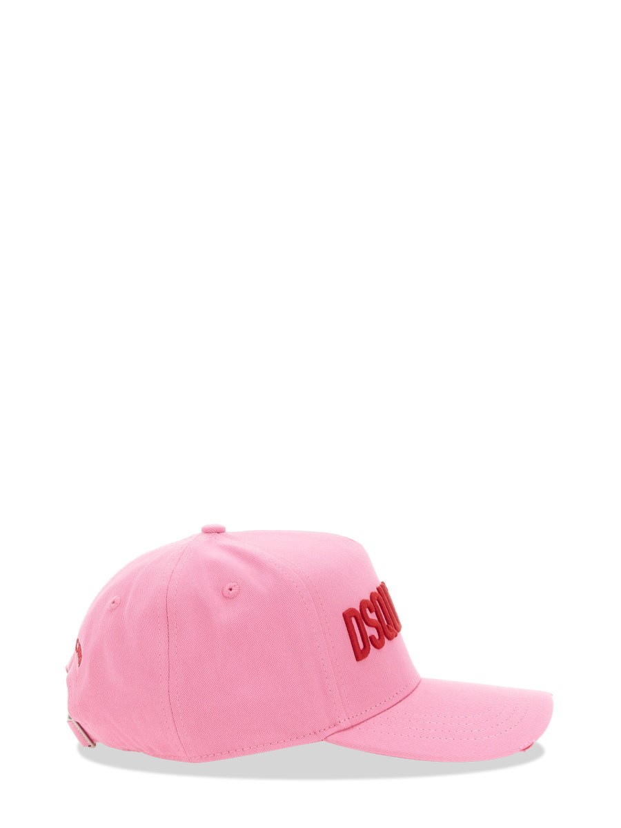 DSQUARED CAPPELLO DA BASEBALL IN COTONE CON LOGO