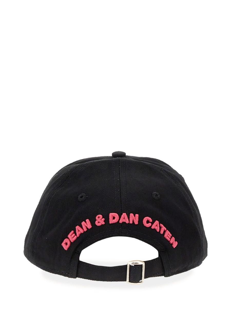 DSQUARED CAPPELLO DA BASEBALL IN COTONE CON LOGO