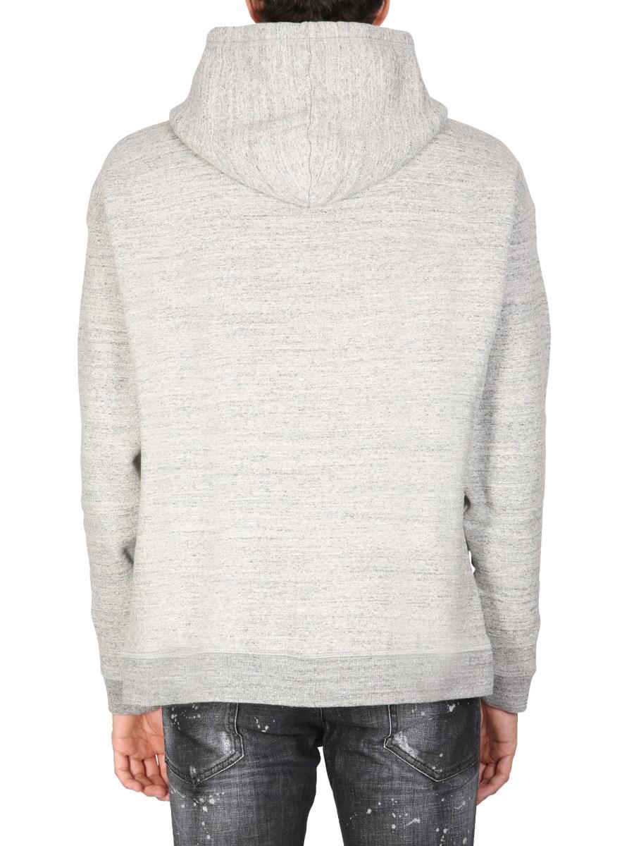 DSQUARED FELPA CAMO PATCH HERCA ANORAK IN COTONE