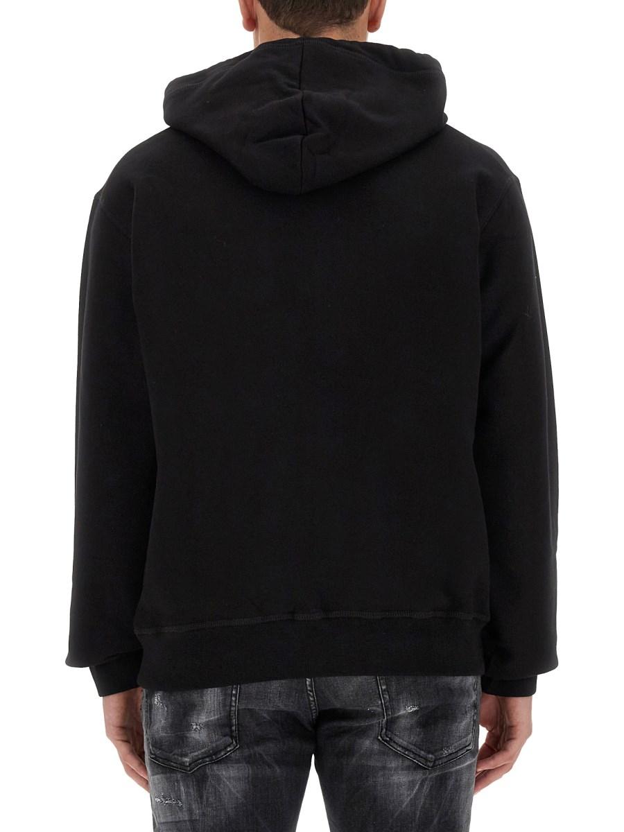 DSQUARED FELPA CON LOGO IN COTONE