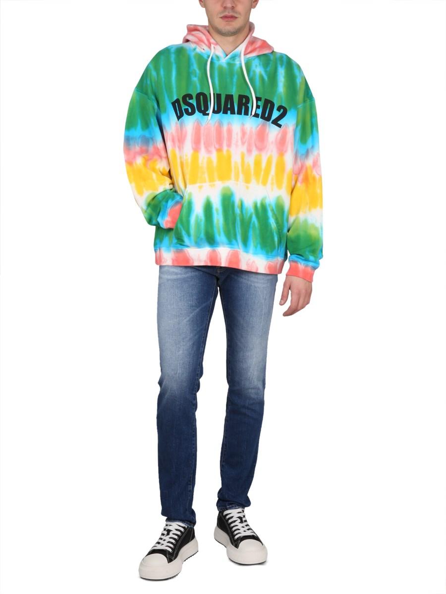 DSQUARED FELPA IN COTONE CON LOGO