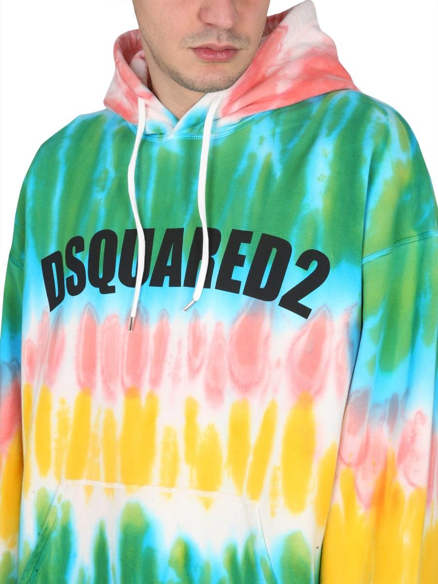DSQUARED FELPA IN COTONE CON LOGO