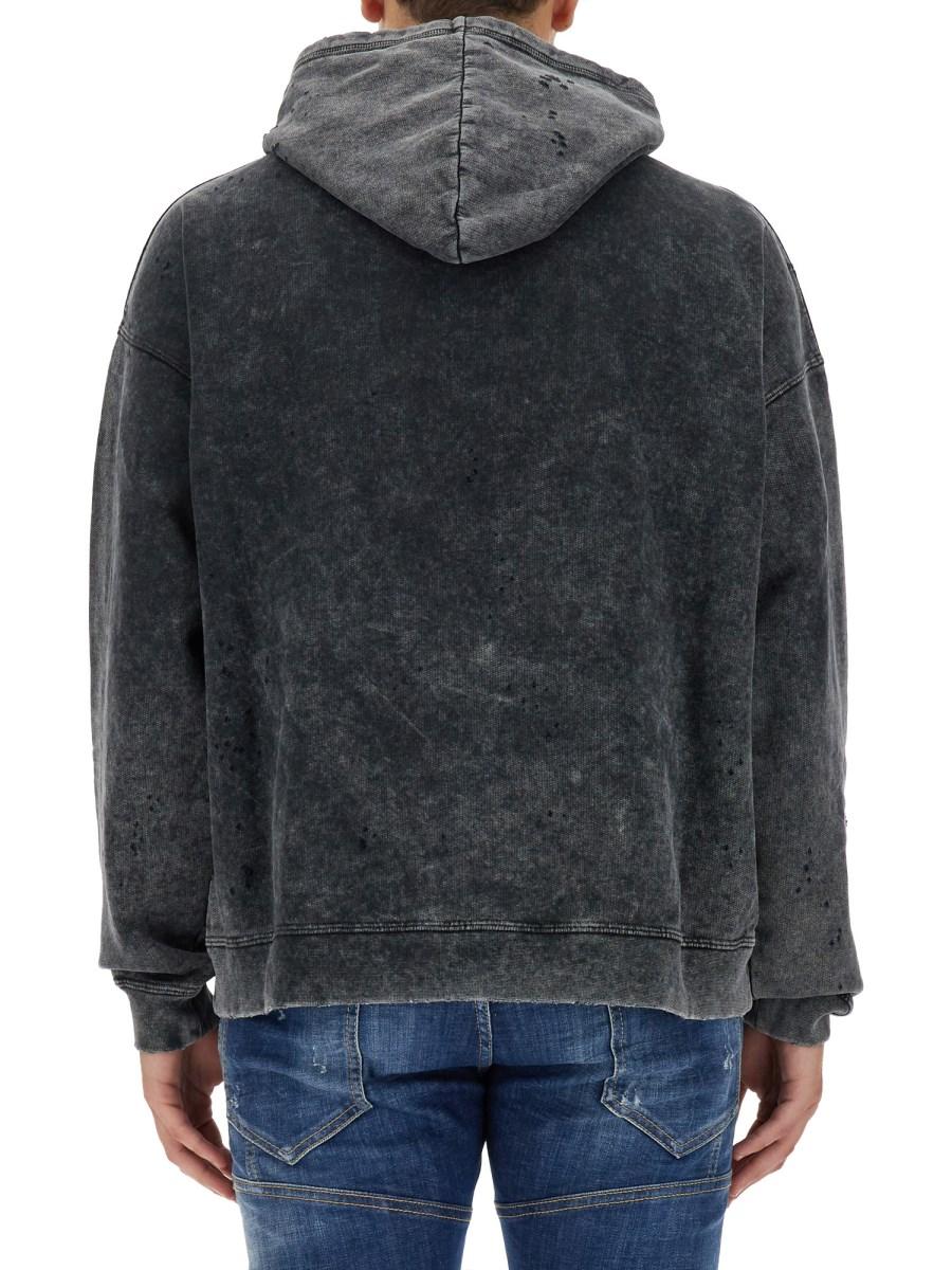 DSQUARED FELPA IN COTONE CON LOGO
