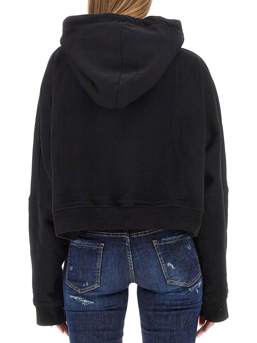 DSQUARED FELPA IN COTONE CON LOGO