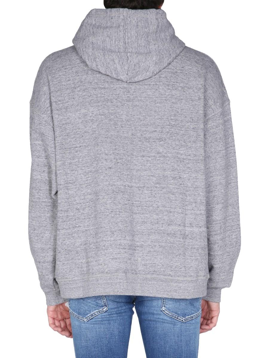 DSQUARED FELPA IN COTONE CON STAMPA LOGO