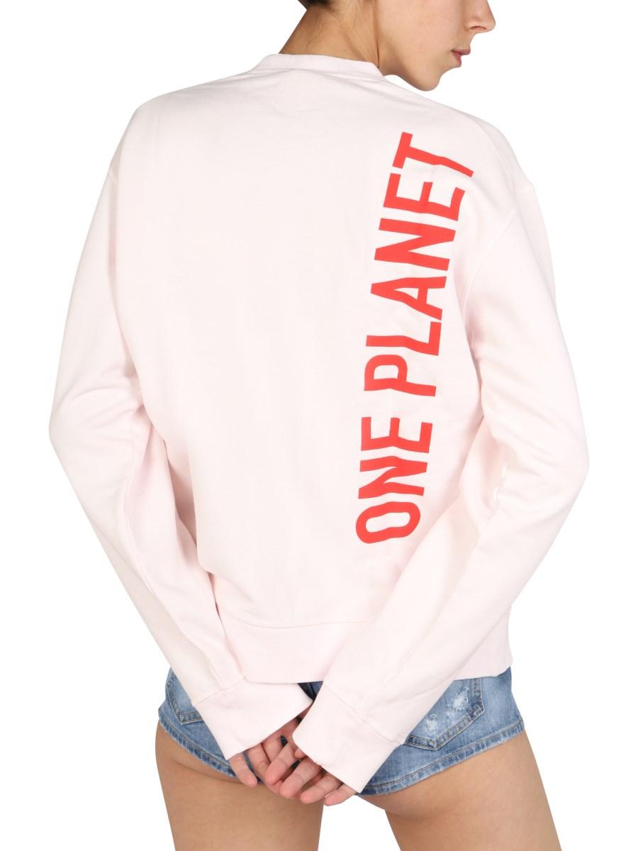 DSQUARED FELPA IN COTONE CON STAMPA LOGO