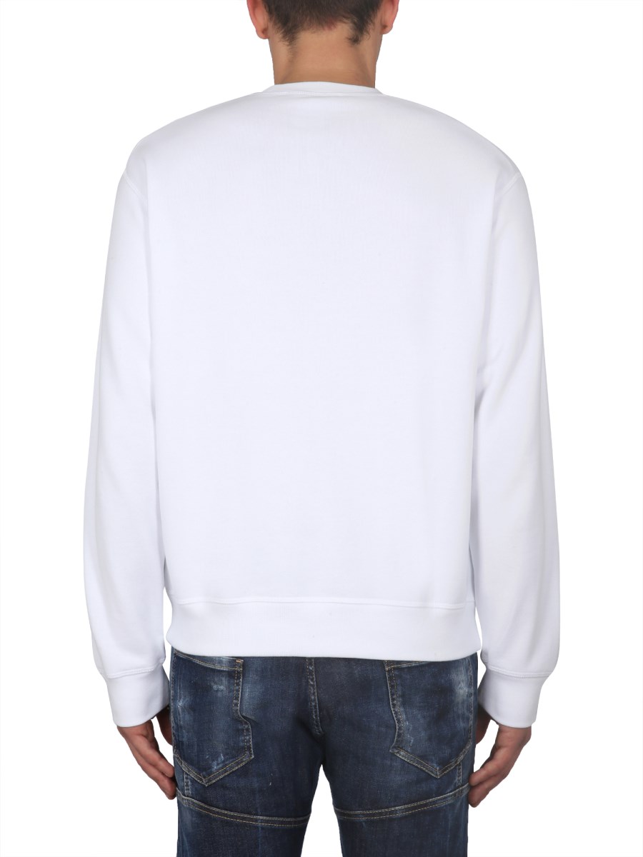 DSQUARED FELPA IN COTONE CON STAMPA LOGO