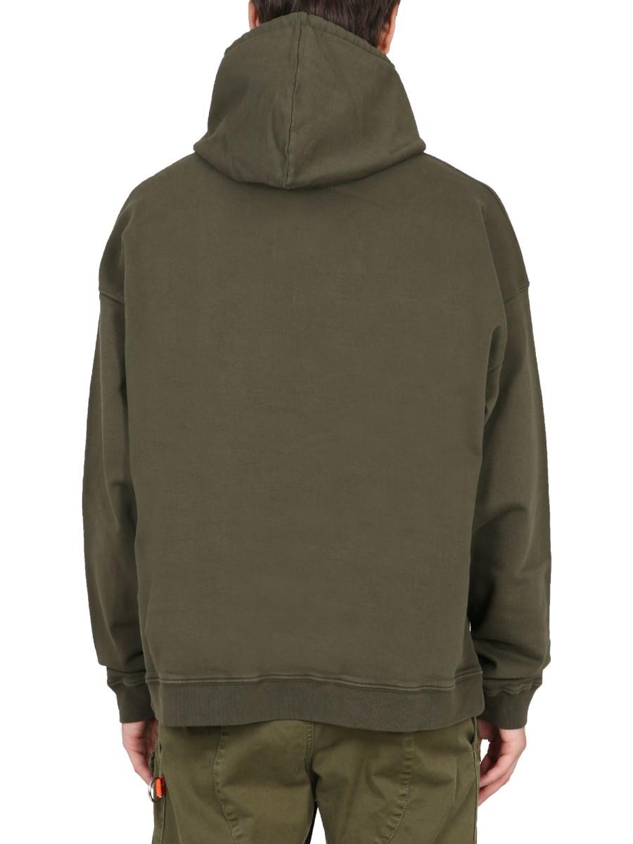 DSQUARED FELPA IN MISTO COTONE CON MINI LOGO