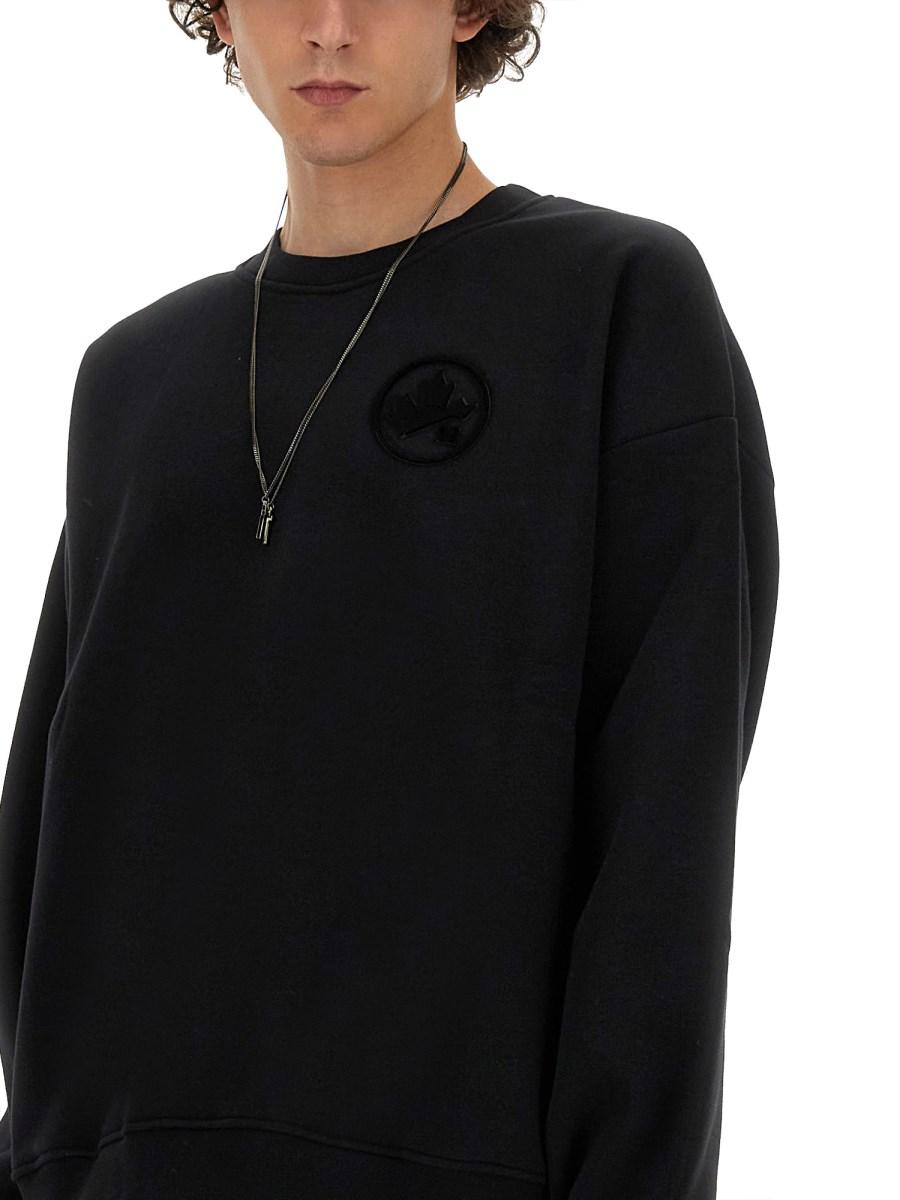 DSQUARED FELPA RELAX FIT IN COTONE
