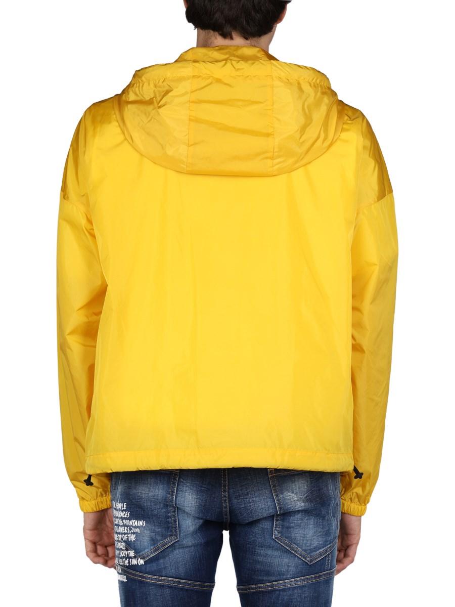 DSQUARED GIACCA A VENTO IN NYLON CON LOGO