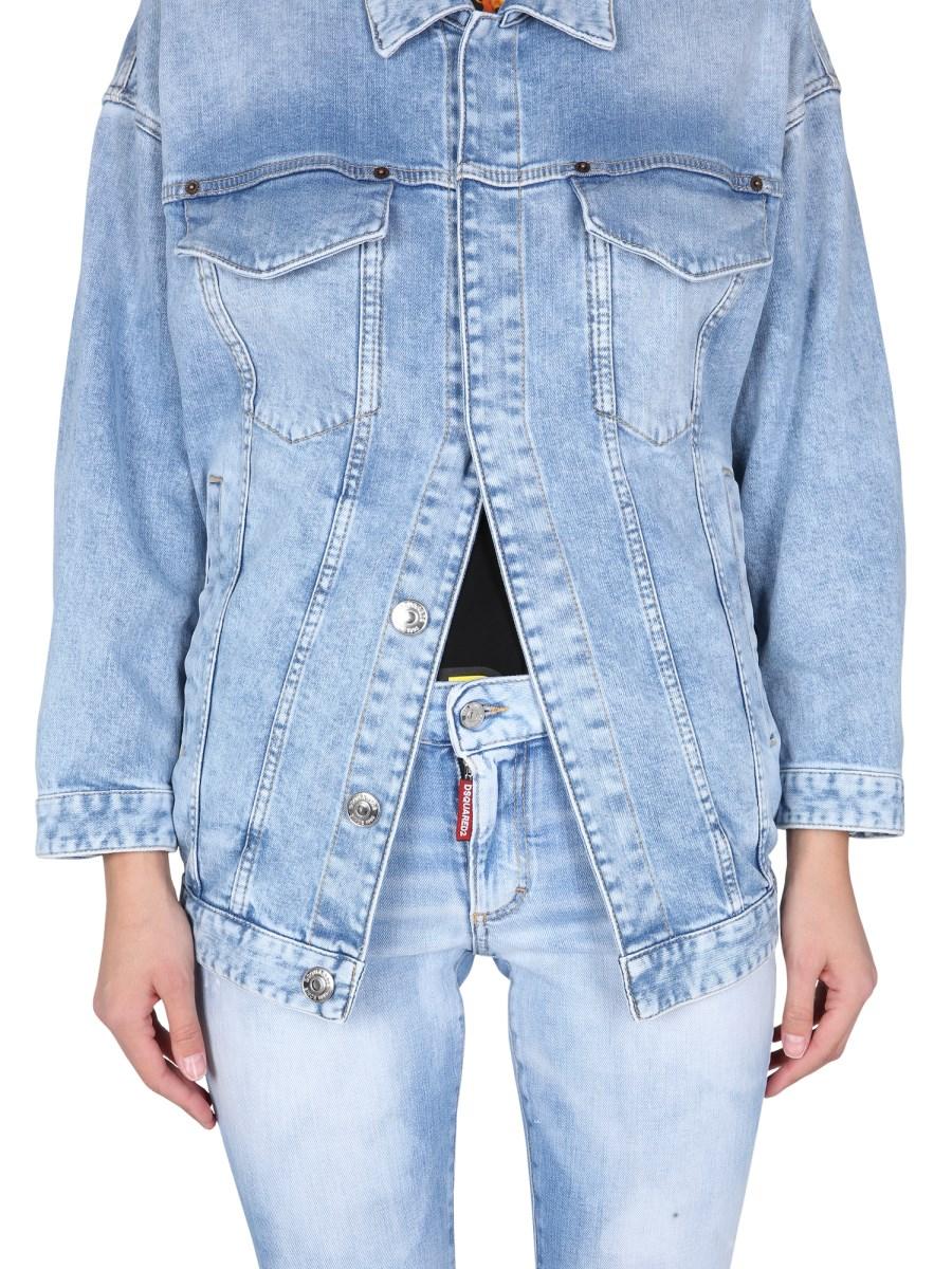 DSQUARED GIACCA IN DENIM DI COTONE