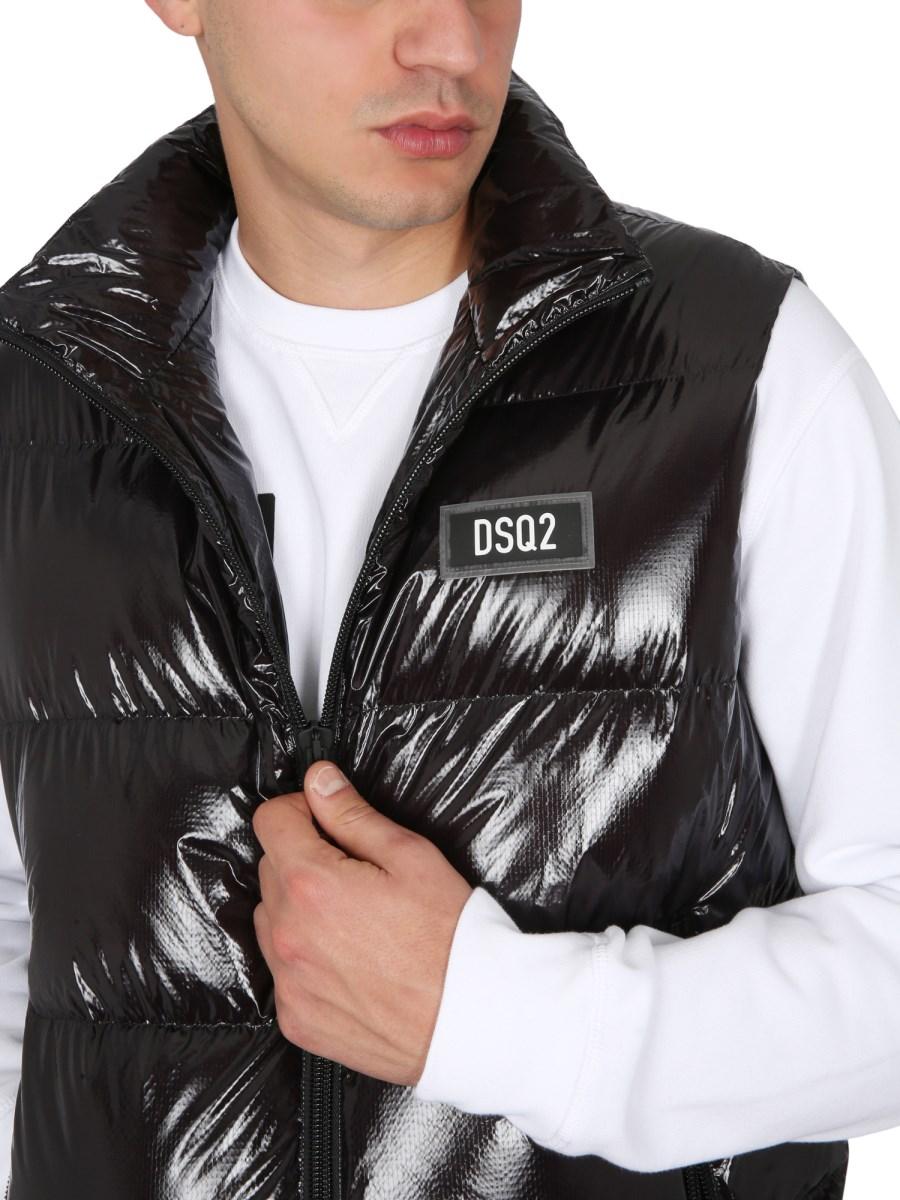 DSQUARED GILET IMBOTTITO CON LOGO