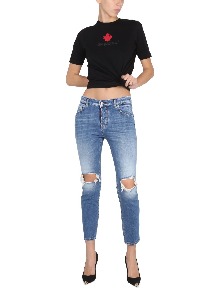 DSQUARED JEANS COOL GIRL IN DENIM DI COTONE