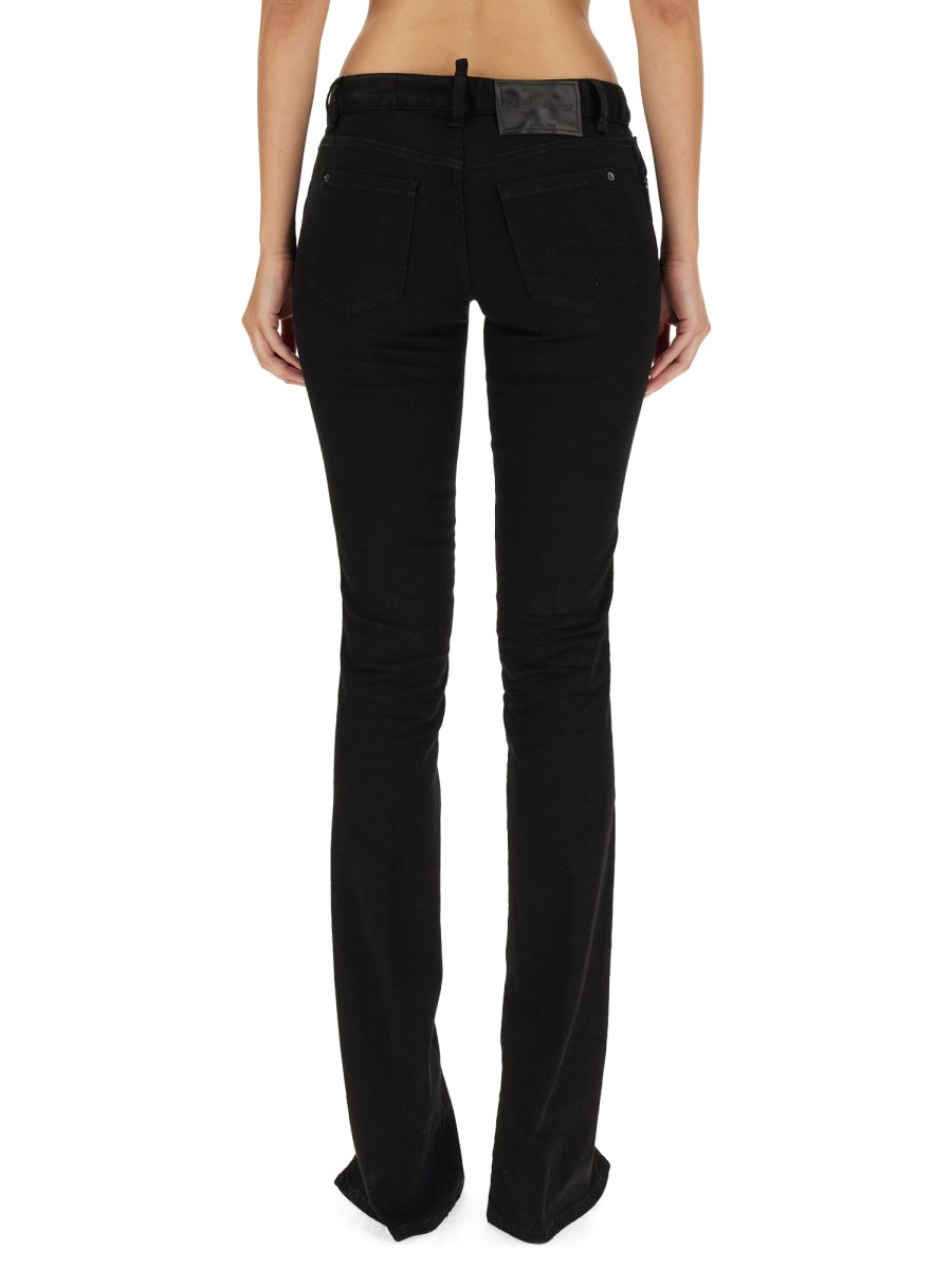 DSQUARED JEANS ICON TRUMPET IN DENIM DI COTONE