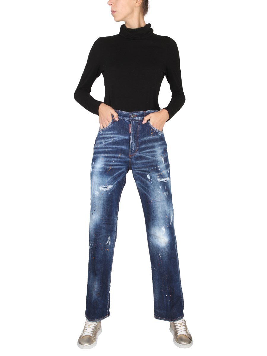 DSQUARED JEANS ROADIE IN DENIM DI COTONE