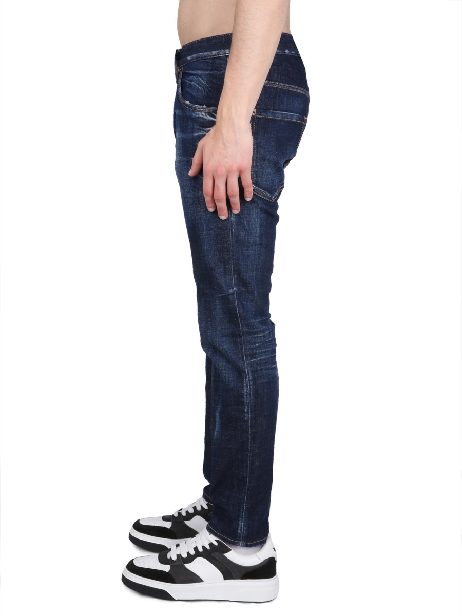 DSQUARED JEANS SKATER FIT IN DENIM DI COTONE