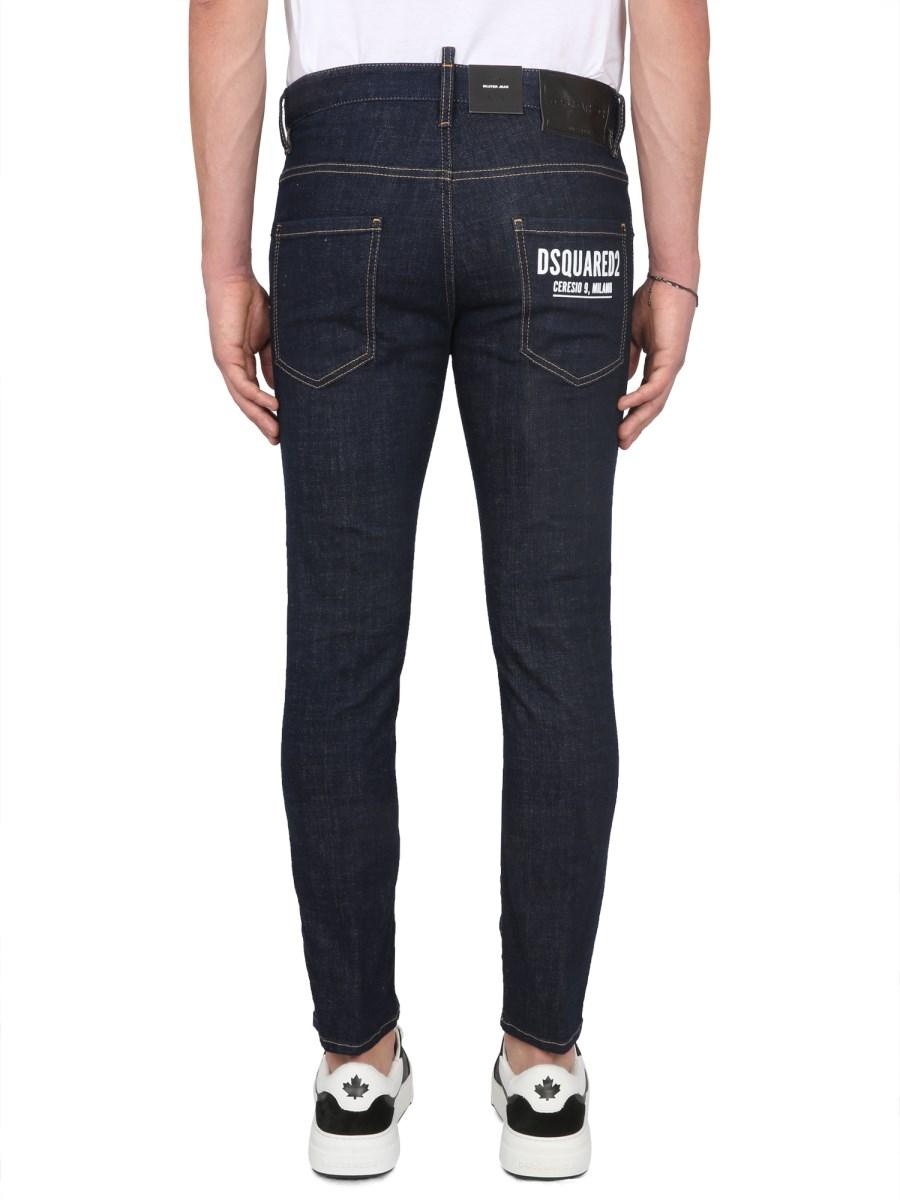 DSQUARED JEANS SKATER FIT IN DENIM DI COTONE
