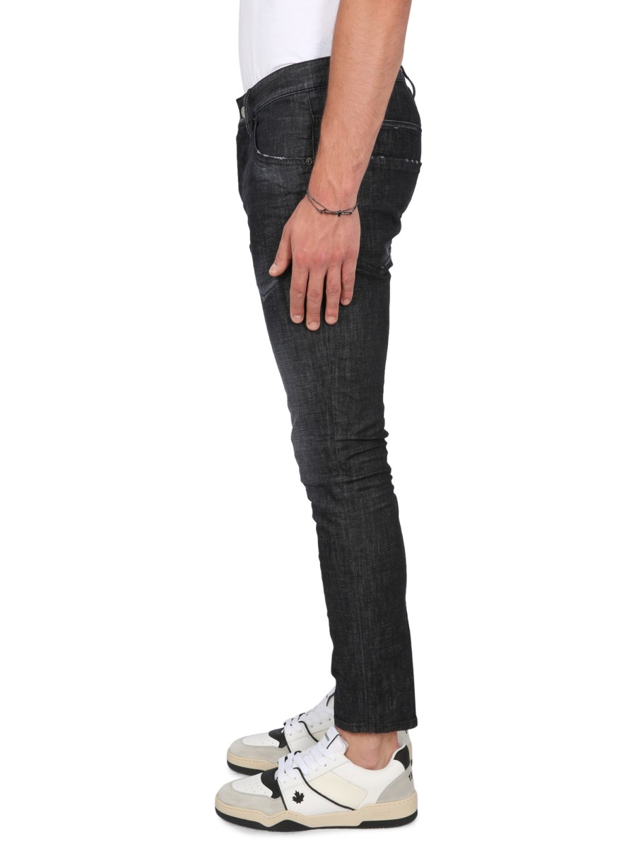 DSQUARED JEANS SKATER FIT IN DENIM DI COTONE