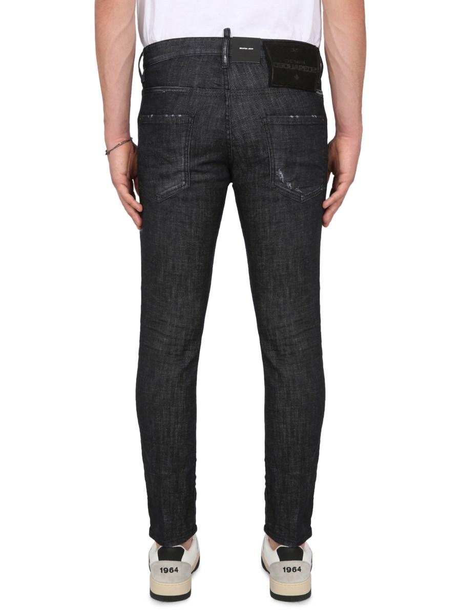DSQUARED JEANS SKATER FIT IN DENIM DI COTONE