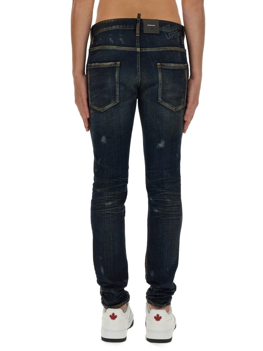 DSQUARED JEANS SKATER IN DENIM DI COTONE