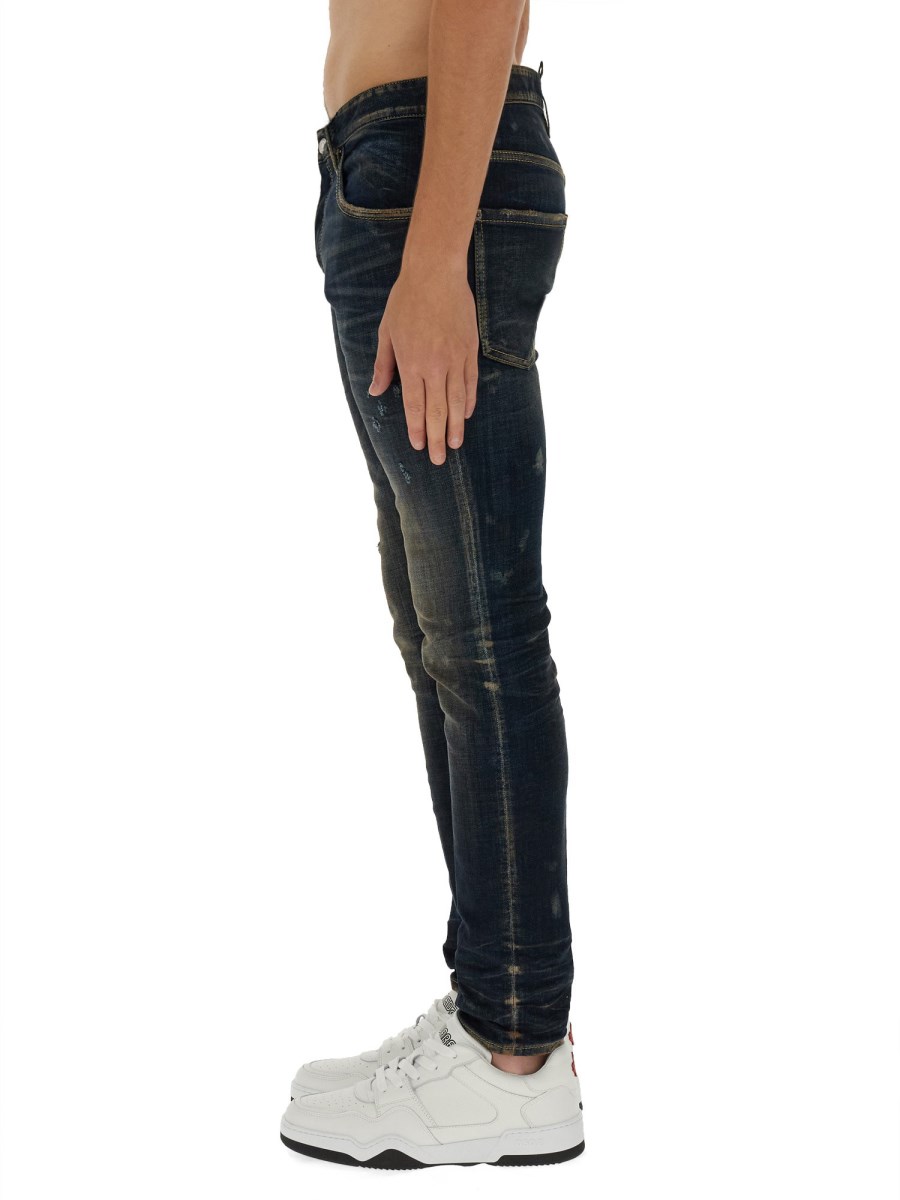 DSQUARED JEANS SKATER IN DENIM DI COTONE