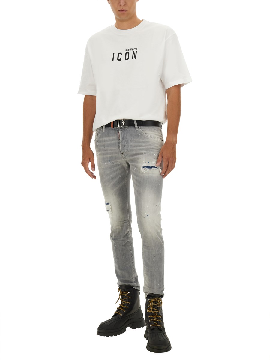 DSQUARED JEANS SKATER IN DENIM