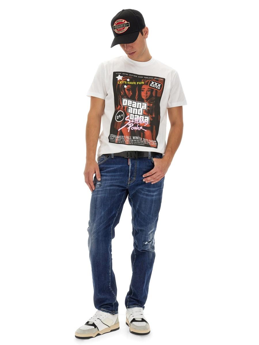 DSQUARED JEANS SKATER IN DENIM