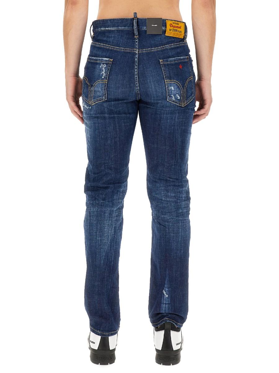 DSQUARED JEANS SLIM FIT IN DENIM DI COTONE